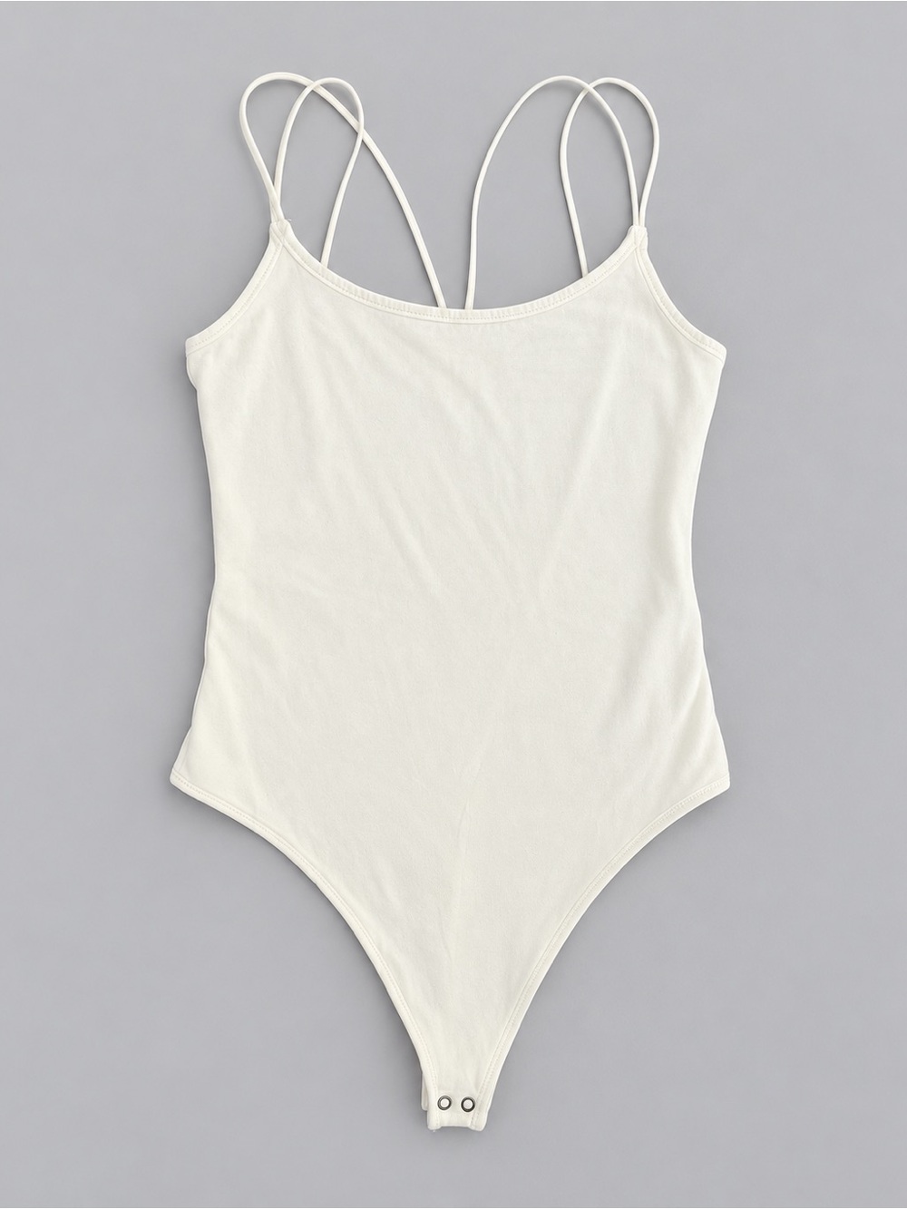 Abercrombie & Fitch White Thong Bodysuit Size M